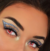 Lentes de contacto de color blanco para Halloween Trauma